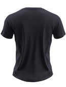 Camiseta casual de manga curta de verão para homens, estampa de gato fofo tocando trompete, decote redondo, ajuste confortável e simples, parte superior versátil para uso diário ao ar livre