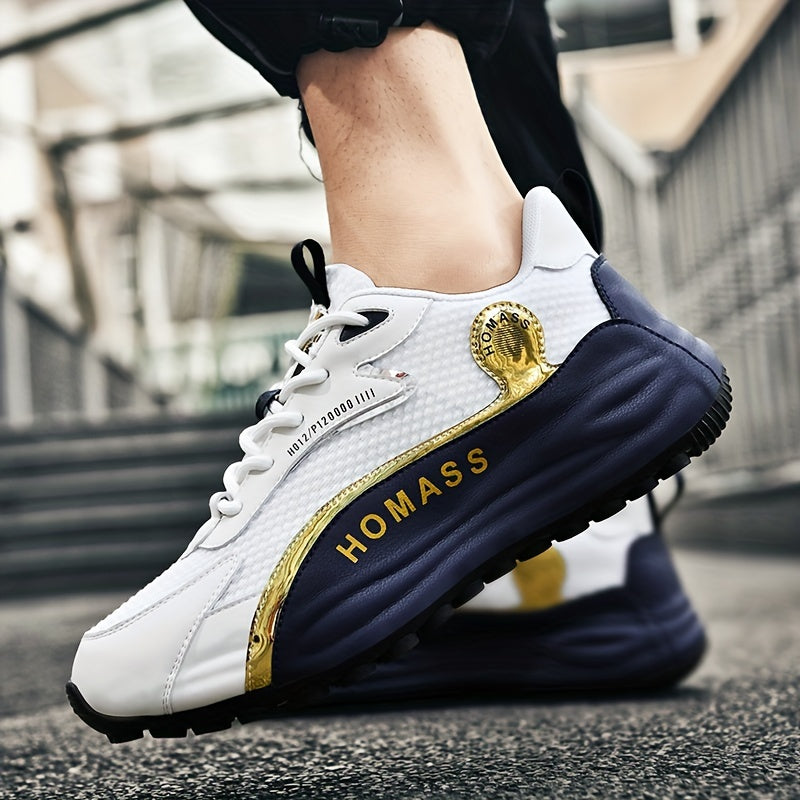 Tênis esportivos masculinos confortáveis e casuais, com cadarço e mesh, respiráveis e leves para atividades físicas indoor e Outdoor Fitness