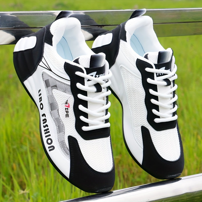 Tênis Masculinos Modernos Com Bloco De Cores, Confortáveis, Antiderrapantes, Duráveis E Casuais Para Atividades Ao Ar Livre