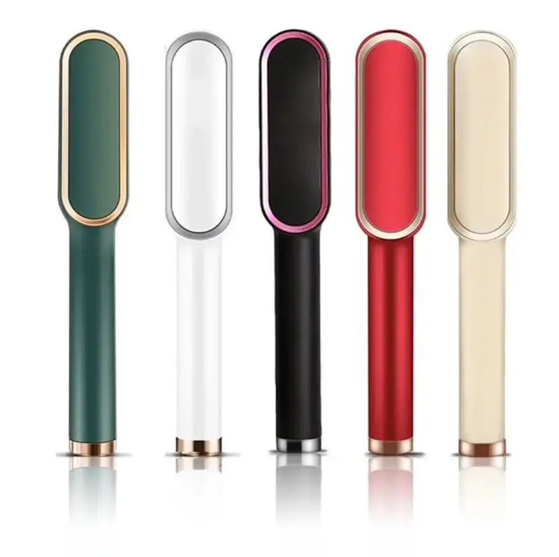 Escova Alisadora 5 em 1 - Alisa, Hidrata, Modela, Alinha e Anti- Frizz.