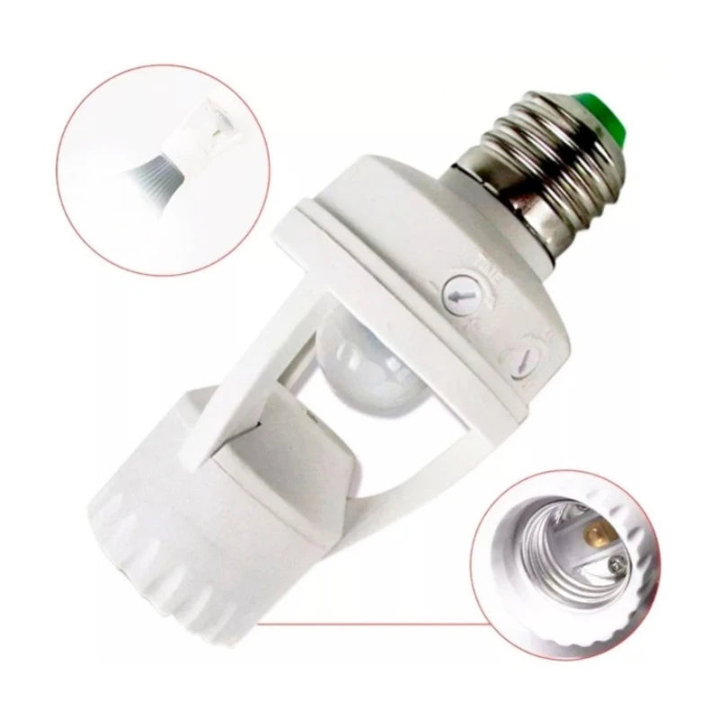 Sensor de presença com fotocélula para lâmpada soquete E27