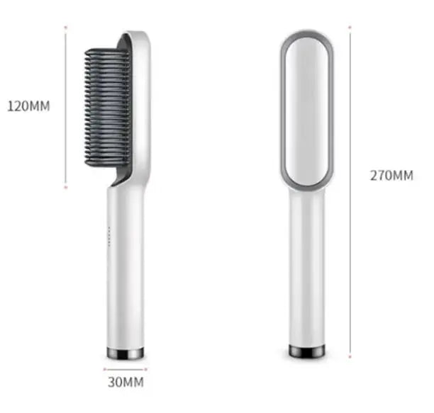 Escova Alisadora 5 em 1 - Alisa, Hidrata, Modela, Alinha e Anti- Frizz.