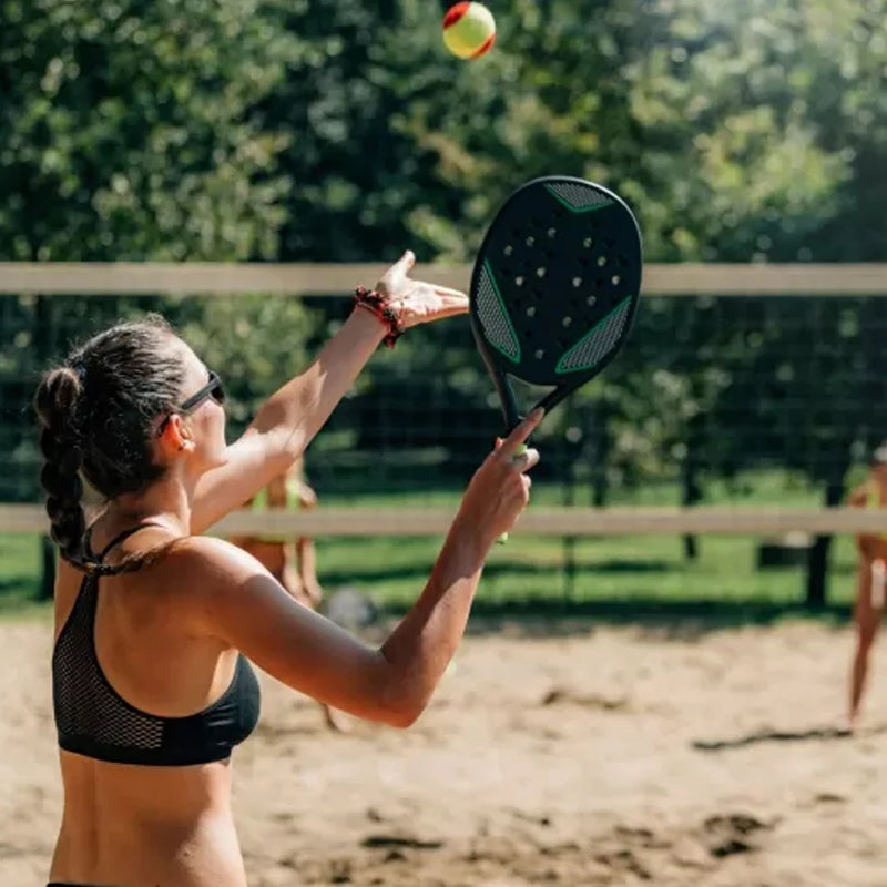 Raquete de tênis de praia Camewin Original,Leve de fibra de carbono  ou fibra de vidro,produto profissional e com capa protetora launch