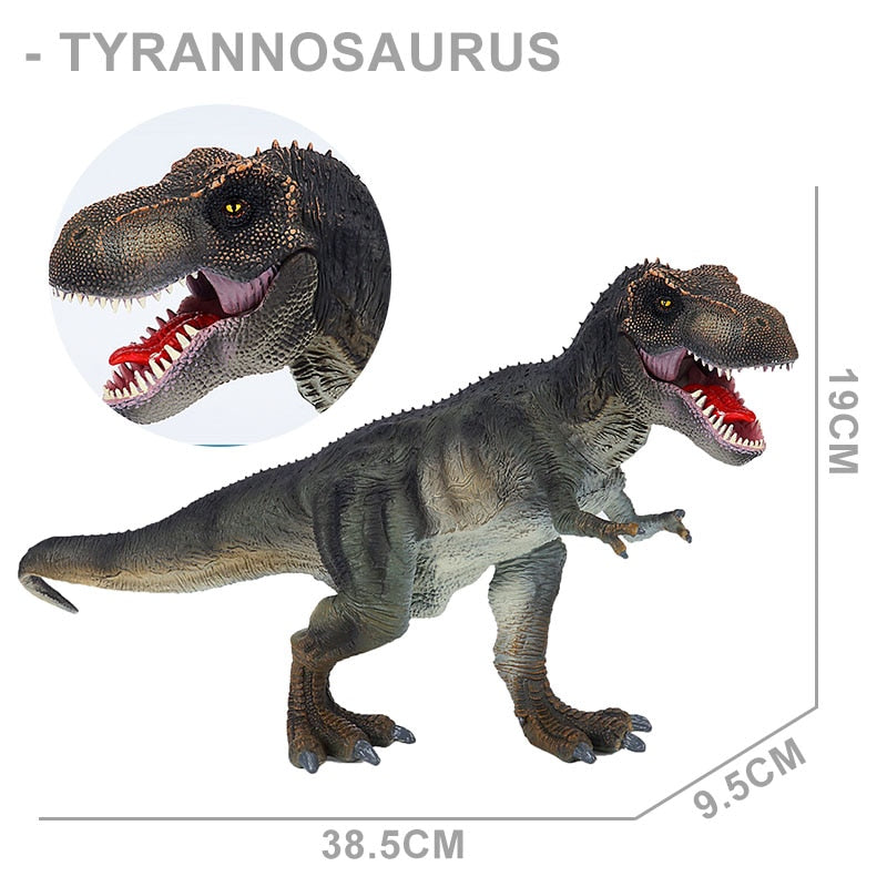 Dinossauro Jurássico Indominus Rex Tyrannosaurus Velociraptor Animals Modelo Action Figures Simulação Brontosaurus Stegosaurus Brinquedos