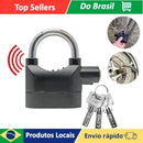 Cadeado anti-roubo com alarme sonoro, resistente à chuva
