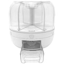 Distribuidor rotativo de 6 divisões selado para cereais secos, feijão, arroz, panela elétrica, recipiente para alimentos de cozinha