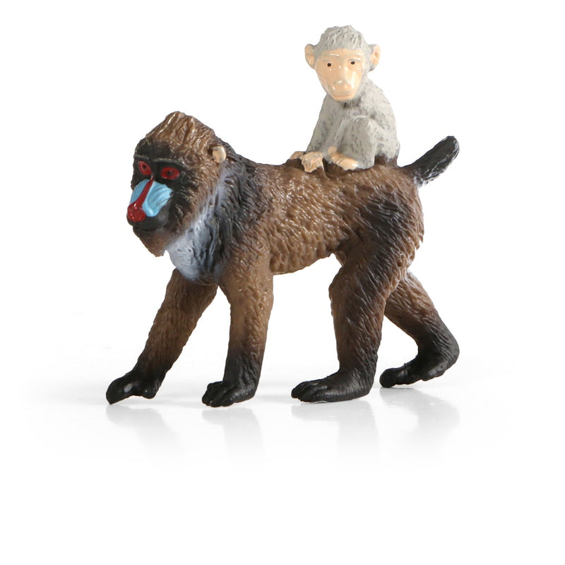 Mine Macacos da Floresta,Animais Selvagens, chimpanzé e família mandril,macaco modelos de simulação