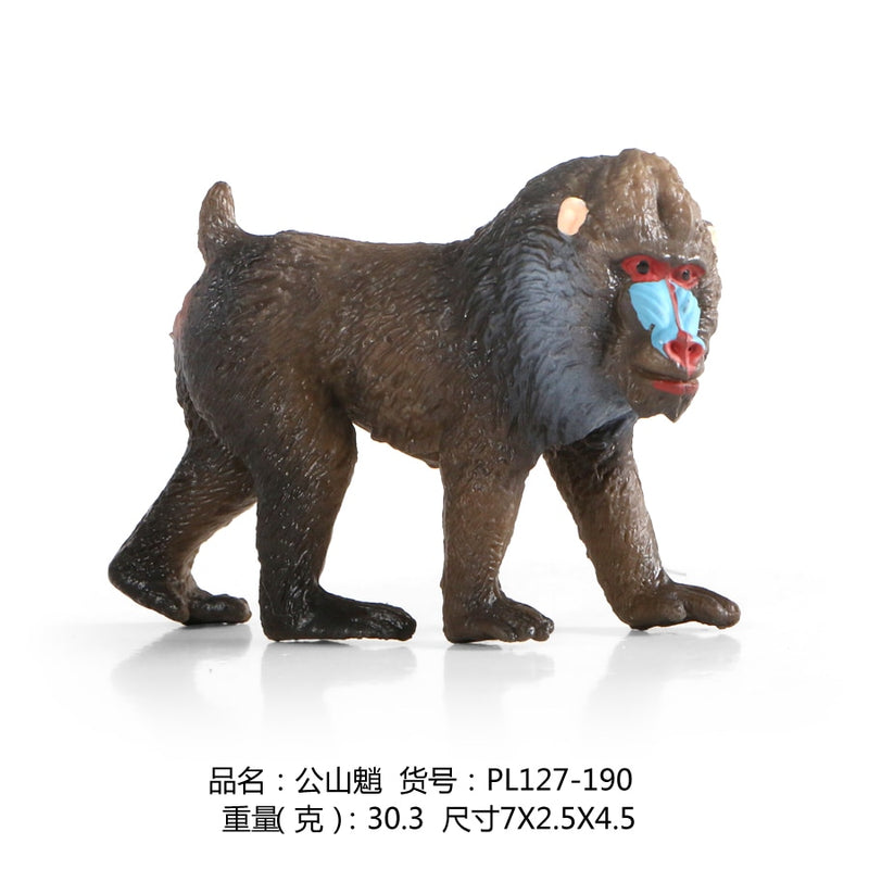 Mine Macacos da Floresta,Animais Selvagens, chimpanzé e família mandril,macaco modelos de simulação