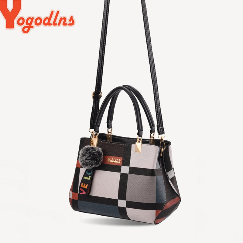 Bolsa de Luxo De Costura Selvagem,Sacos Designer,Marca Xadrez,Bolsa De Ombro Feminino.