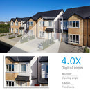 Câmera 1080P PTZ Wifi IP Outdoor 4X Digital Zoom AI Human Detect Wireless Câmera H.265 P2P Audio 2MP 3MP Security CCTV Câmera