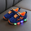 Tênis LED Spiderman para crianças,calçados esportivos para crianças,Sapatos para Meninos e Meninas com luz LED, quente, tamanho 21-30