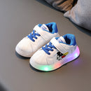 Tênis LED Spiderman para crianças,calçados esportivos para crianças,Sapatos para Meninos e Meninas com luz LED, quente, tamanho 21-30