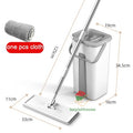 Espremer mop com piso de balde limpo mop cabeça pano limpo limpador de chão doméstico limpeza esfregão mágico espremer azulejos de parede limpa