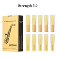 Palhetas Para Sax Alto Mib Caixa com 10 UN Saxophone Reeds  Sax Traditional Reeds Strength 2.5/ 3.0 Saxophone Accessories