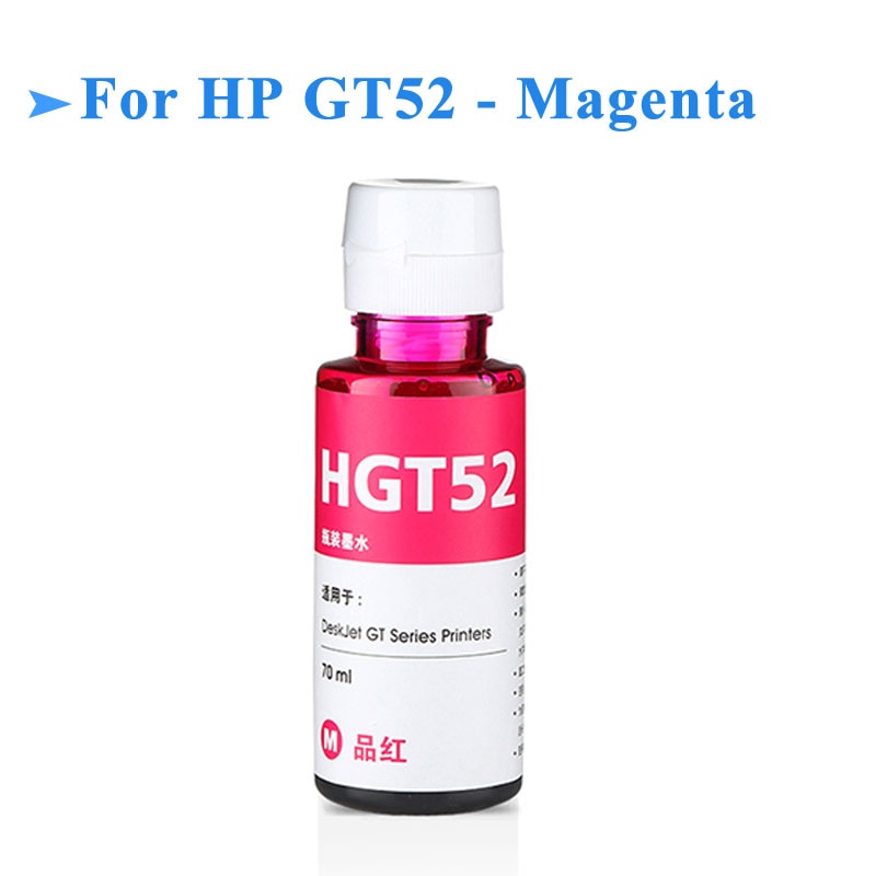 Garrafa de Recarga de Tinta Corante Kit para HP  100ml gt51 gt52 para hp gt5810 gt5820 gt 5810 gt 5820 Para Todos os HP Série GT Tinta de Impressora Jato de Tinta.