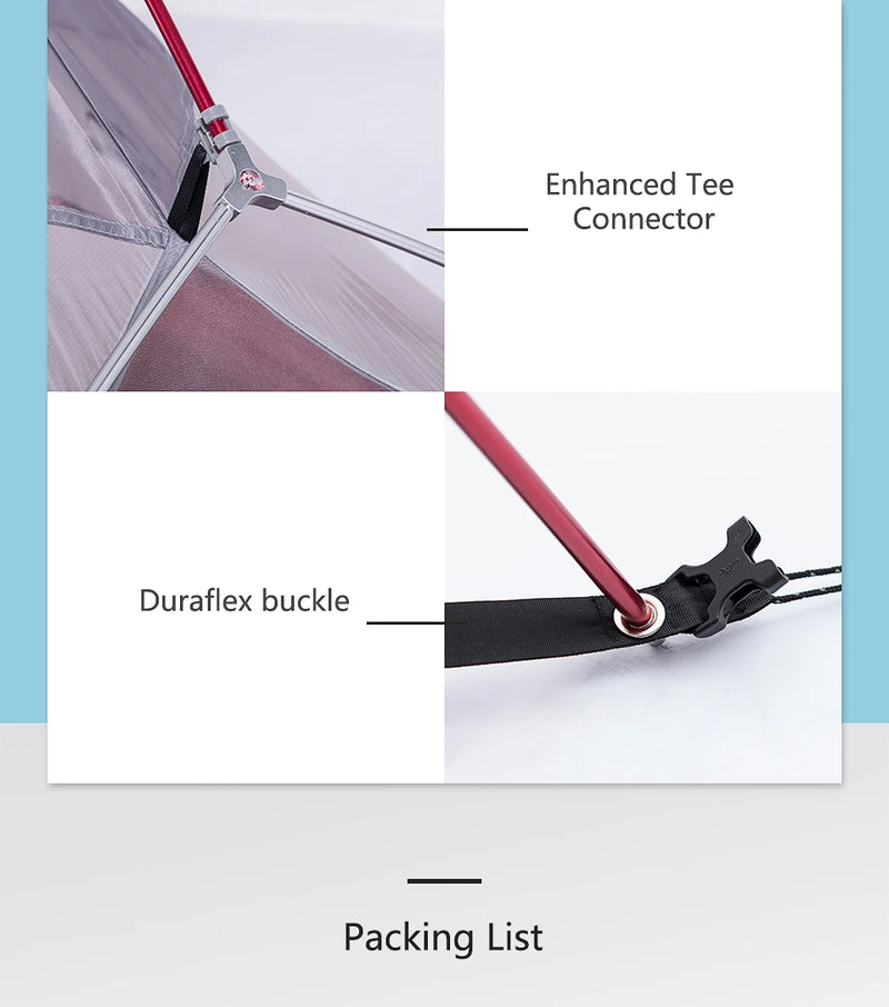 Barraca de Camping,Tenda para 2 Pessoas Ultraleve 20D para Acampamento,Pescas, à Prova D'água.