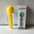 Organizador De Remédios,Garrafa Potável 2 em 1 Porta Pílula,Garrafa de Viagem Com 7 Compartimentos.