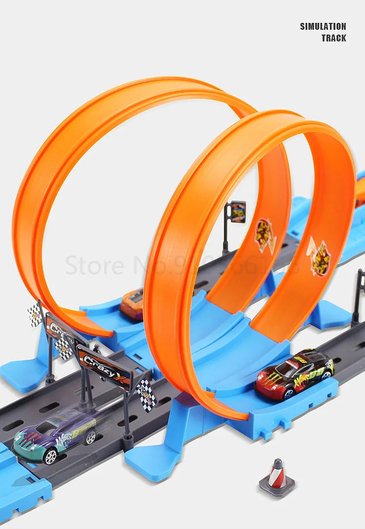 Pista de Corrida Metal Racing,Montanha Russa o Brinquedo que é o Sonho  das Crianças.