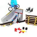 Brinquedos de Scooter de Dedo,de Duas Rodas,Mini Skates Conjuntos de Peças de Rampa,Dedo Bmx,Dedo Fingerboard,Deck de Skate,Brinquedos do Momento.