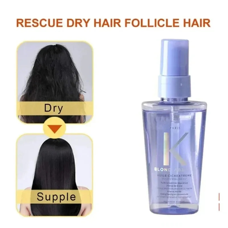 Óleo Essencial Para o Crescimento do Cabelo e Cabelos Danificados, Aliviando a Alta Temperatura, Melhora o Frizz, Tratamento Macio, Orgânicos.