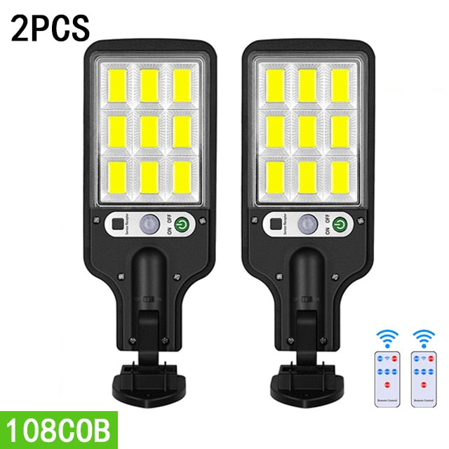 Luzes LED,Carregamento ao Ar Livre,IP65 à Prova D`Água,Com 3 Modo,Sensor De Movimento,Iluminação Sem Gastar Energia Elétrica,Luz da Energia Solar Para Clarear Seu Jardim.