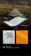 Barraca de Camping,Tenda para 2 Pessoas Ultraleve 20D para Acampamento,Pescas, à Prova D'água.