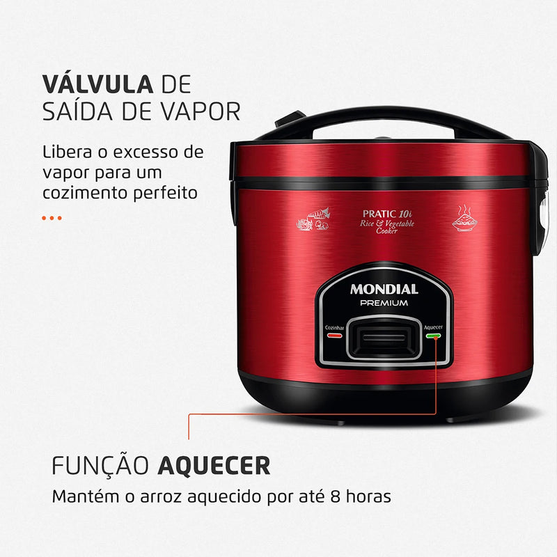 Produto Original Elétrico Mondial Pratic Premium 10 Litros PE-46-10X Panela 220V