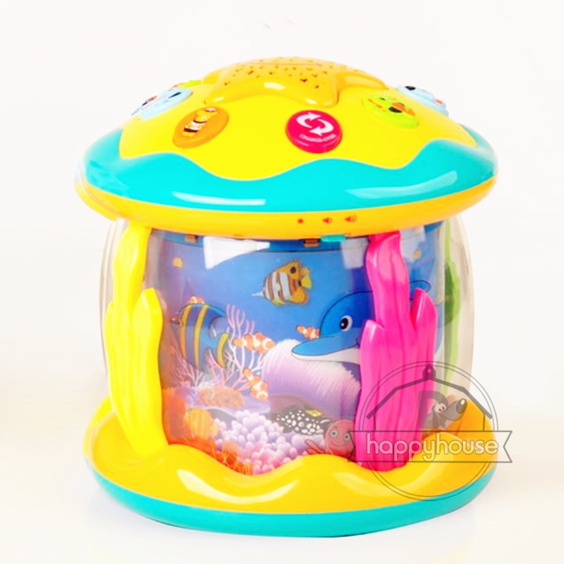 Brinquedos Para Bebê,Brinquedo Musical,Bebês Oceano Rotativo Brinquedos Educativos Com Música Luz