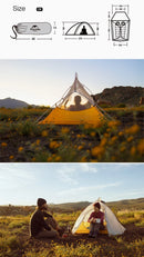 Barraca de Camping,Tenda para 2 Pessoas Ultraleve 20D para Acampamento,Pescas, à Prova D'água.