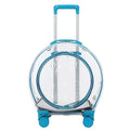 Mala de rolamento Transparente Para Pet,Trolley Case Para Gato e Cachorro,Travel Box, Stroller, Acessórios de moda