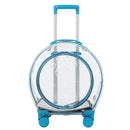 Mala de rolamento Transparente Para Pet,Trolley Case Para Gato e Cachorro,Travel Box, Stroller, Acessórios de moda