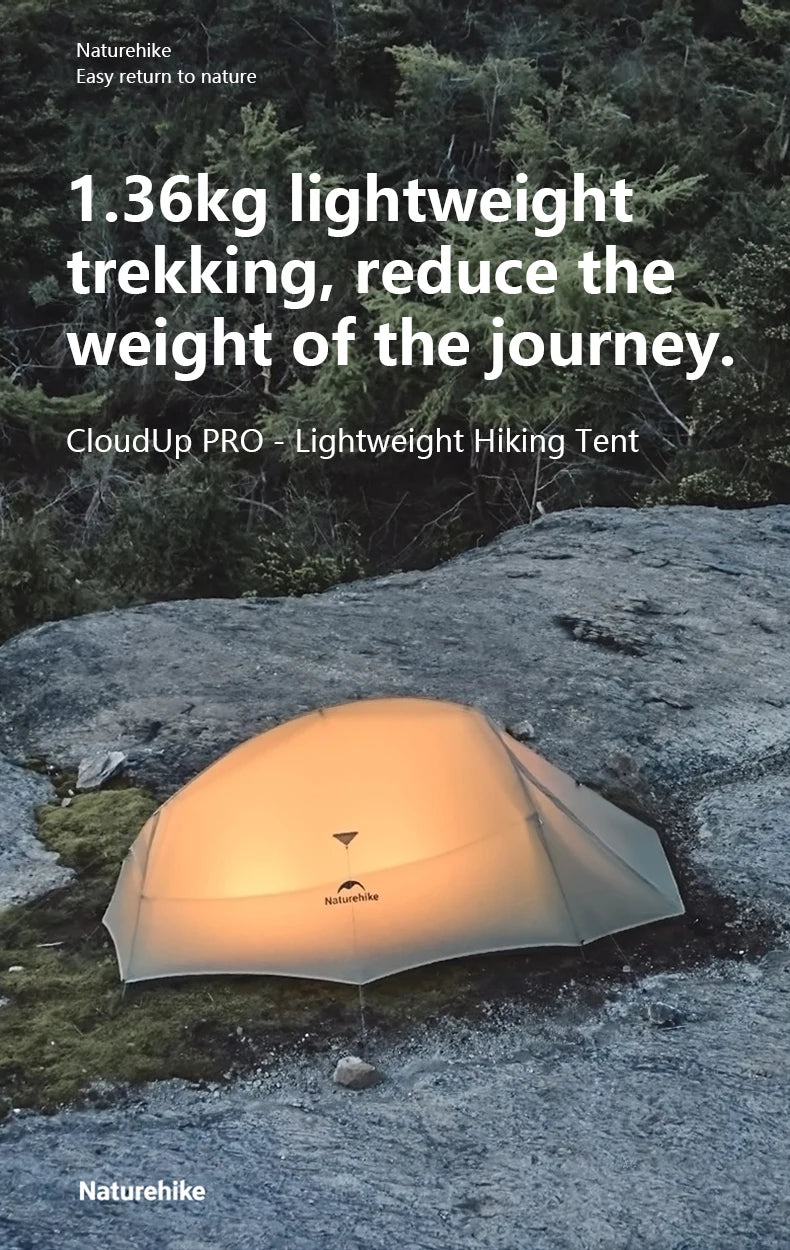 Barraca de Camping,Tenda para 2 Pessoas Ultraleve 20D para Acampamento,Pescas, à Prova D'água.