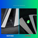 Tampas de válvula do pneu do carro, tampa do ar, fluorescente, segurança, tampa do núcleo para caminhão, SUV, motocicletas, bicicleta, luminoso, 4 pcs