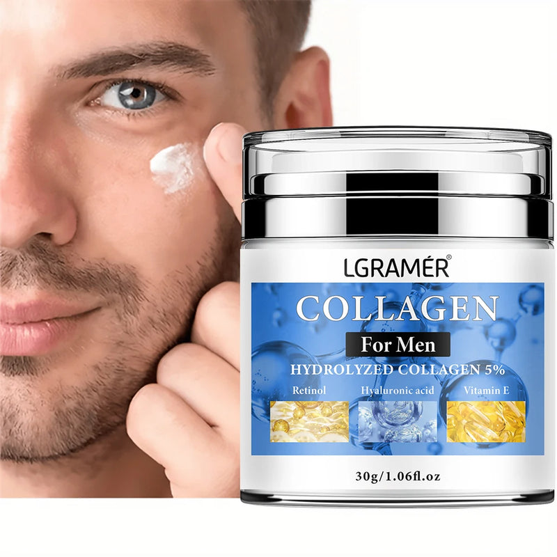 Creme anti-rugas para homens, remover rugas do rosto e pescoço, firmeza, hidratação da pele, creme facial retinol, tratamento facial anti-envelhecimento