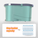 Mop giratório automático do agregado familiar com cubeta seca e molhada dupla-uso sala de estar banheiro piso de madeira limpeza microfibra magia mop