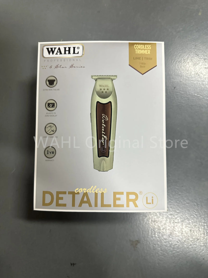Máquina Oficial Wahl 8171 Profissional 5 Estrelas Sem Fio Detailer, Aparador de Cabelo Extra ,Máquina de Cortar Cabelo Com Suporte de Carregamento.