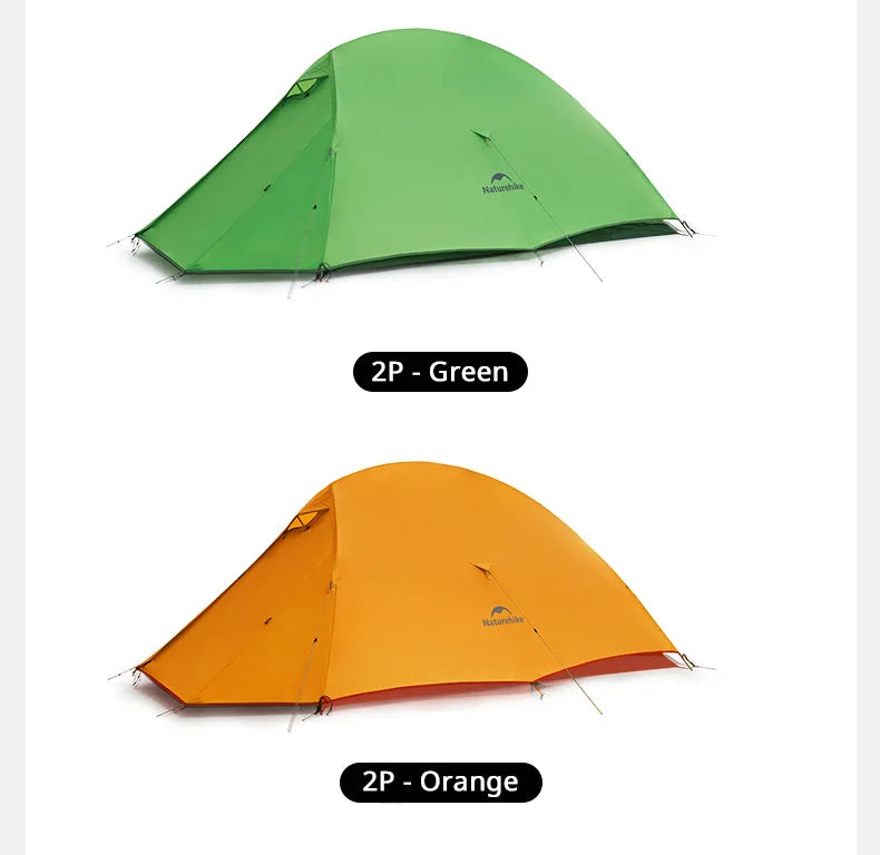 Barraca de Camping,Tenda para 2 Pessoas Ultraleve 20D para Acampamento,Pescas, à Prova D'água.