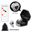 Estéreo fones de ouvido sem fio 5.1 bluetooth esportes ao ar livre com carregamento bin exibição de energia controle toque fones