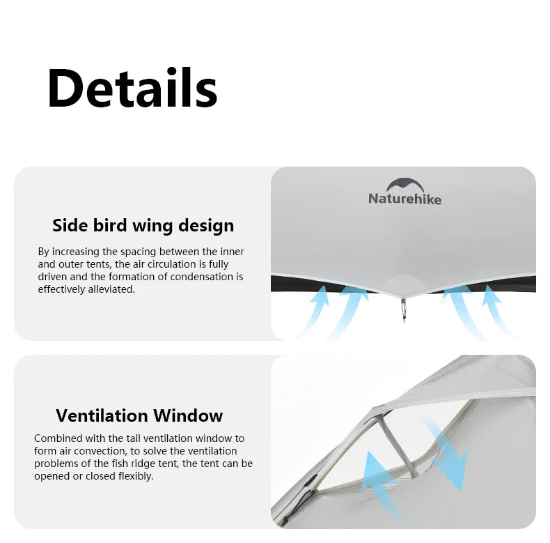 Barraca de Camping,Tenda para 2 Pessoas Ultraleve 20D para Acampamento,Pescas, à Prova D'água.