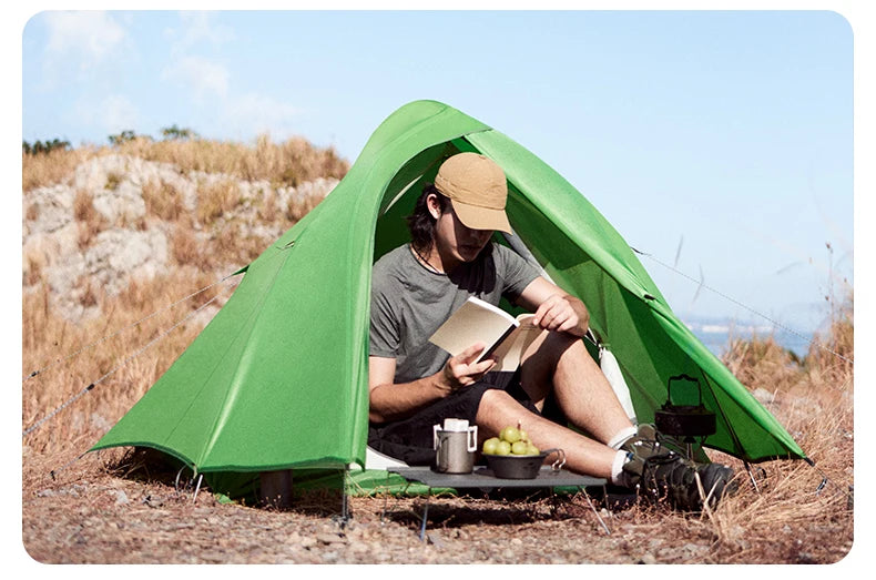 Barraca de Camping,Tenda para 2 Pessoas Ultraleve 20D para Acampamento,Pescas, à Prova D'água.