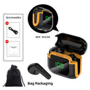 Estéreo fones de ouvido sem fio 5.1 bluetooth esportes ao ar livre com carregamento bin exibição de energia controle toque fones