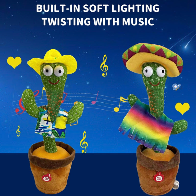 Brinquedo Cacto Dançante Falante Imita c/ Musicas,Repete Falas.