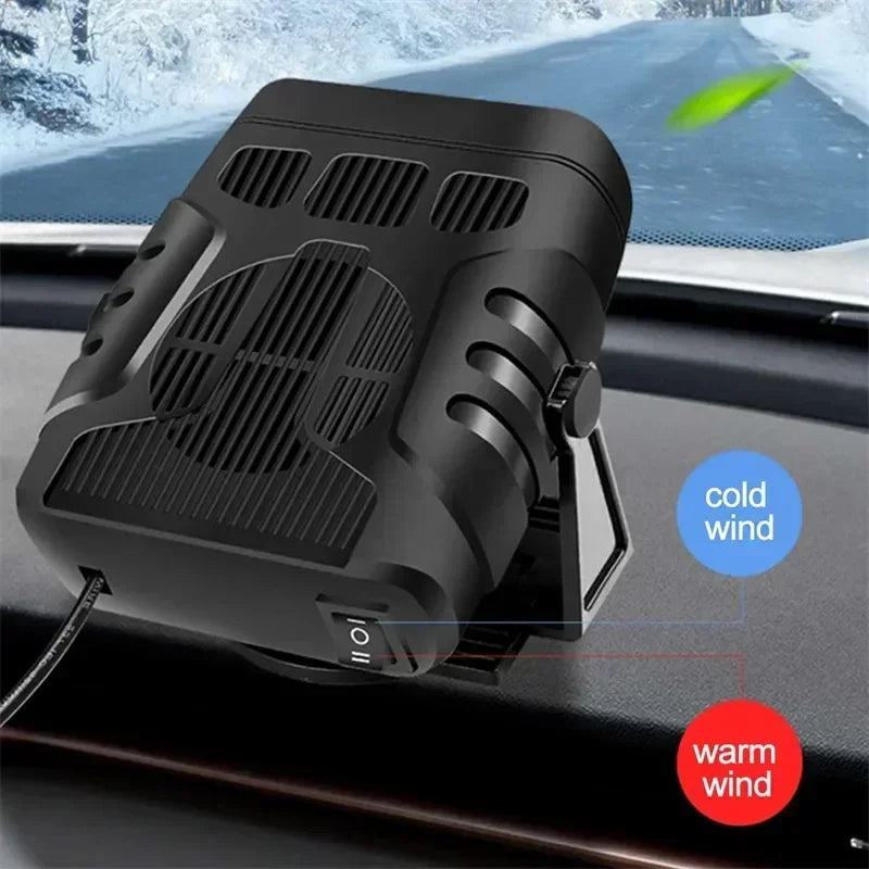 Aquecimento elétrico de refrigeração e Ventilador para seu Veículo, Auto pára-brisa Defroster, Desembaçamento Demister, 4 em 1, 12V, 24V, 200W