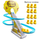 Pista Corrediça Elétrica,Brinquedo Para Meninos ou Meninas,os Patos Sobem as Escadas,Brinquedo do Bebê,Luzes LED,Música,Montanha Russa.