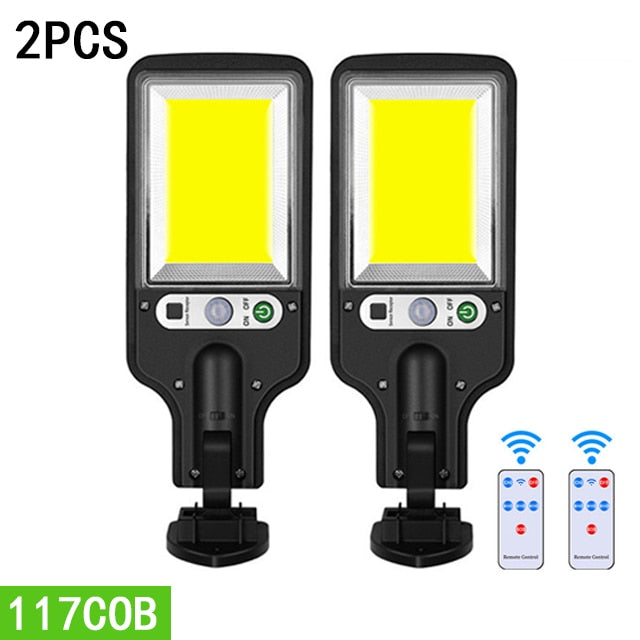 Luzes LED,Carregamento ao Ar Livre,IP65 à Prova D`Água,Com 3 Modo,Sensor De Movimento,Iluminação Sem Gastar Energia Elétrica,Luz da Energia Solar Para Clarear Seu Jardim.