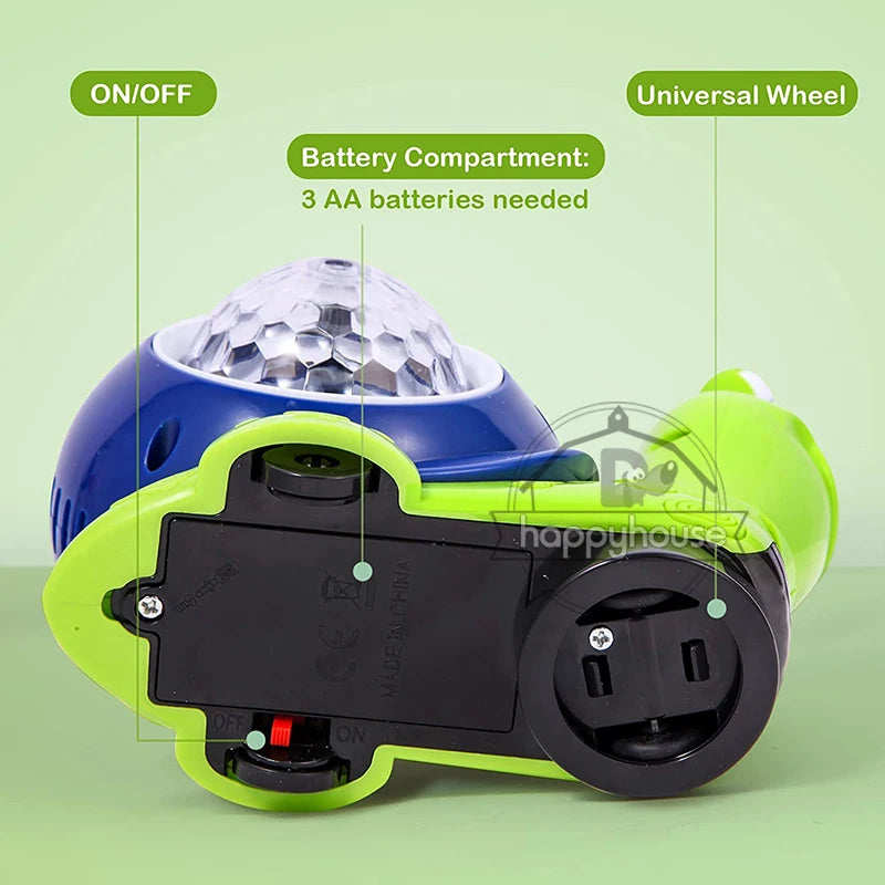 Caracol Bate e Volta Com Música e LED,Execelente Presente pro seu Bebê