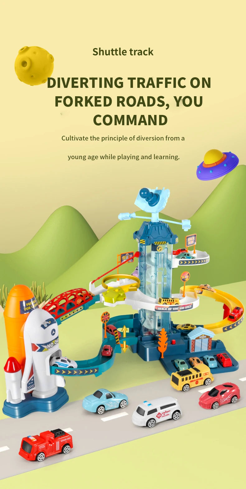 Pista de Corrida com Montanha Russa o Brinquedo que é o Sonho das Crianças.⭐🤩