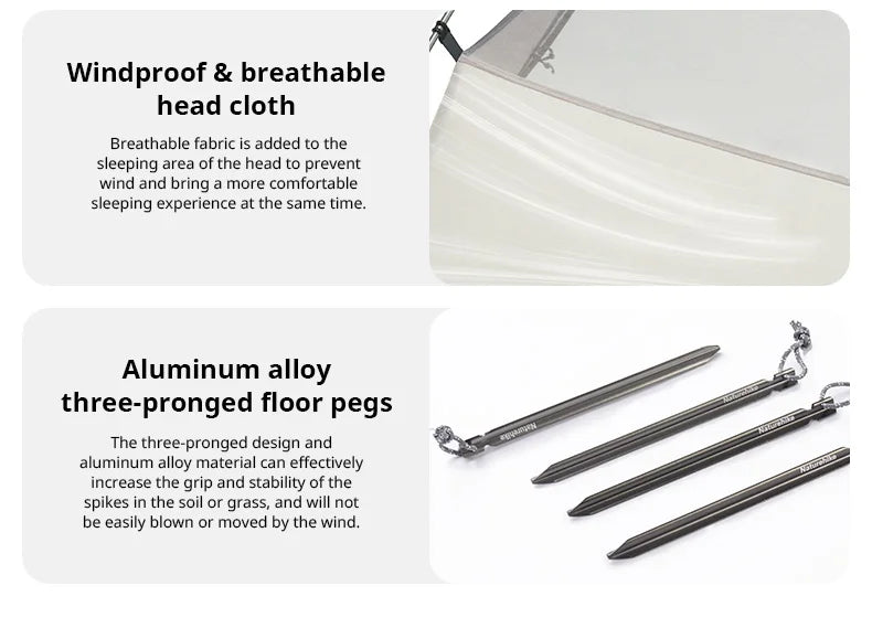 Barraca de Camping,Tenda para 2 Pessoas Ultraleve 20D para Acampamento,Pescas, à Prova D'água.