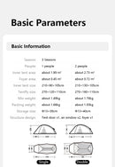 Barraca de Camping,Tenda para 2 Pessoas Ultraleve 20D para Acampamento,Pescas, à Prova D'água.