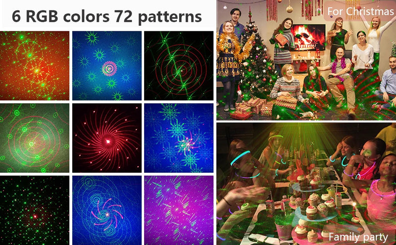 Projetor estroboscópica, Luzes de discoteca rgb para palco,dj, festa a luz laser em clube, casa e etc.